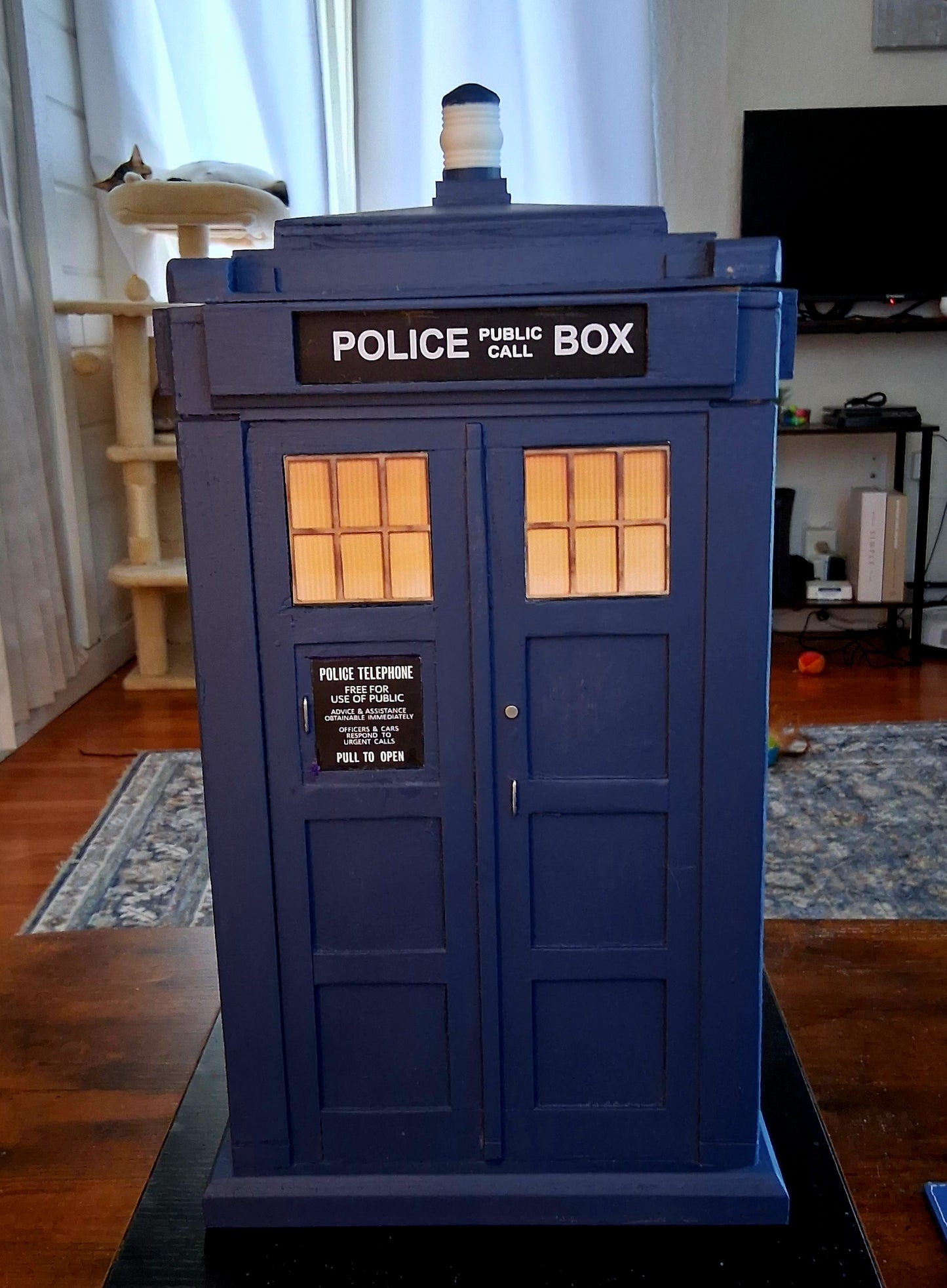 TARDIS Inspired Jewelry Cabinet