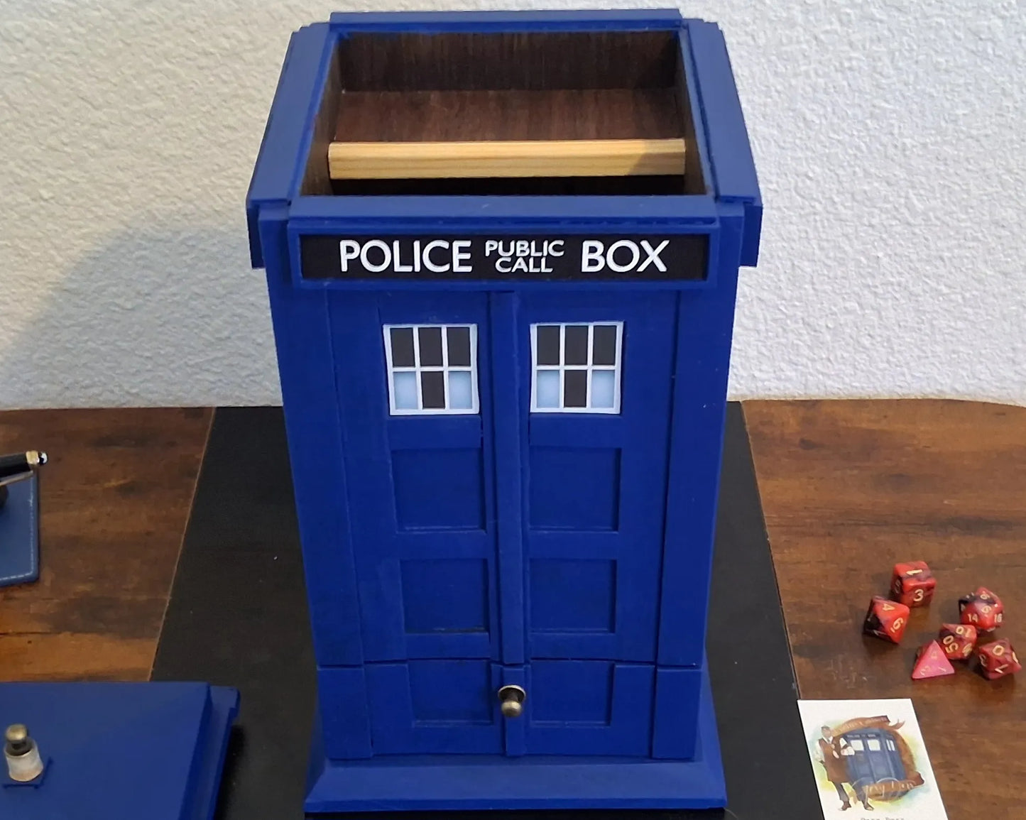 TARDIS Inspired Dice Tumbler