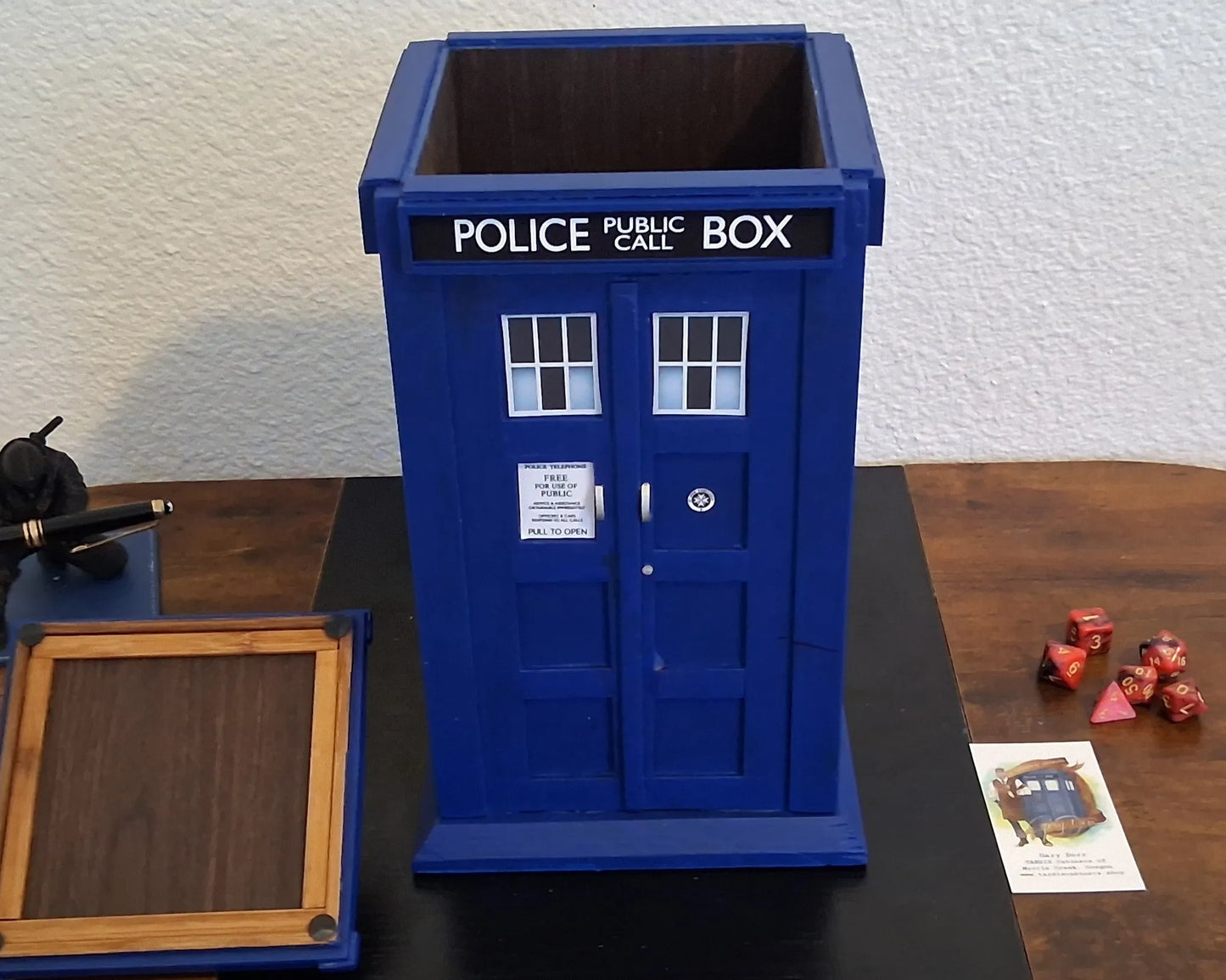TARDIS Inspired Dice Tumbler