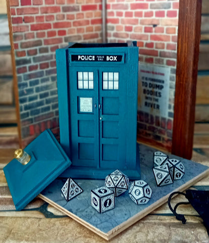 TARDIS Inspired Dice Cup