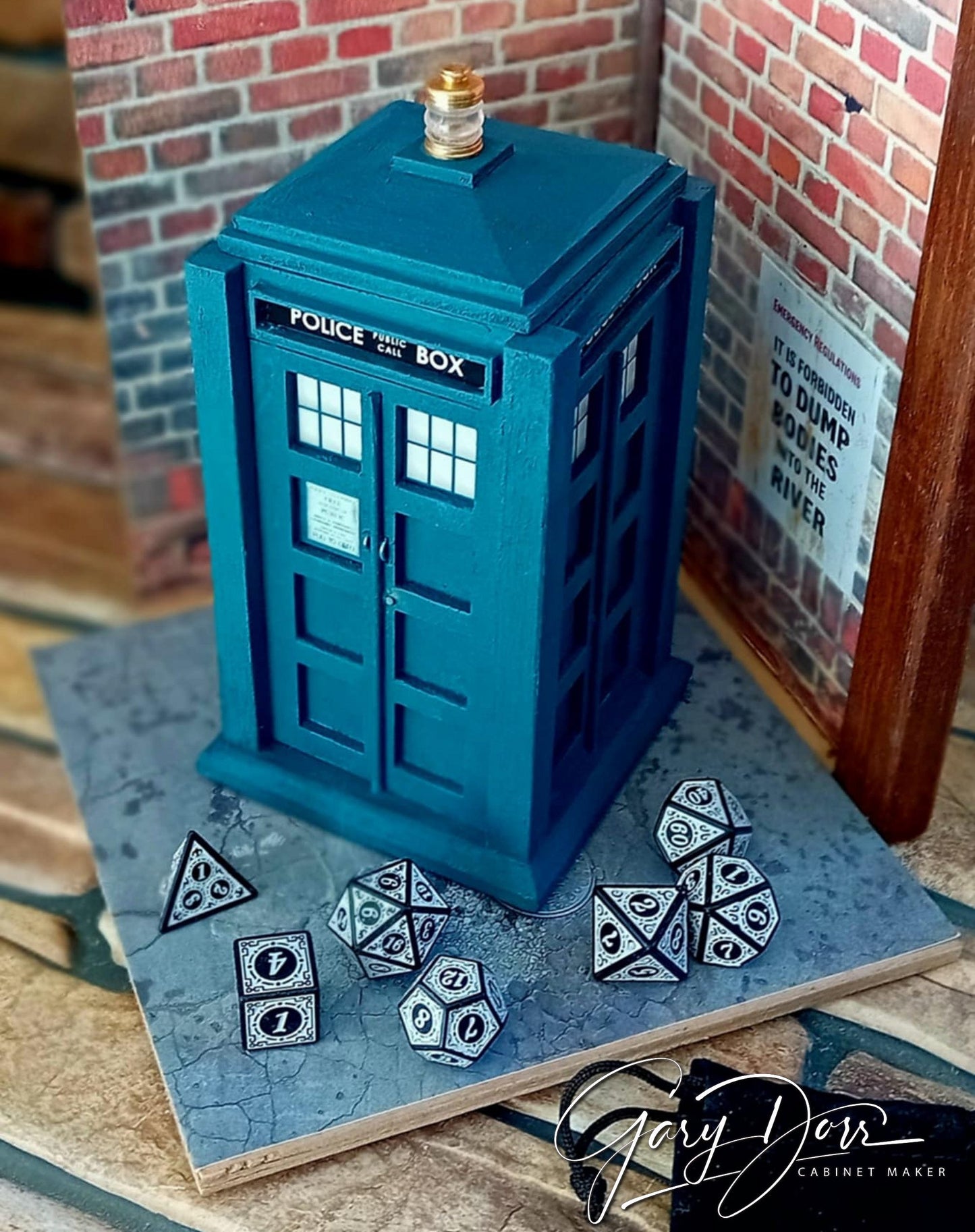 TARDIS Inspired Dice Cup