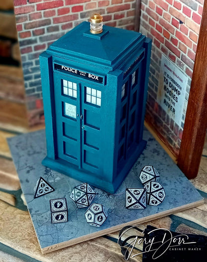 TARDIS Inspired Dice Cup