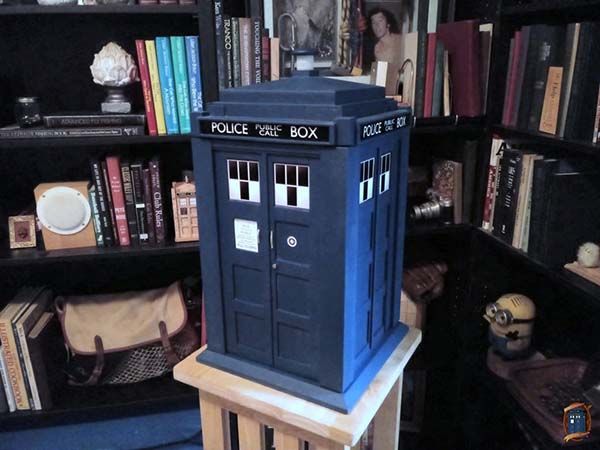 TARDIS Inspired Jewelry Cabinet