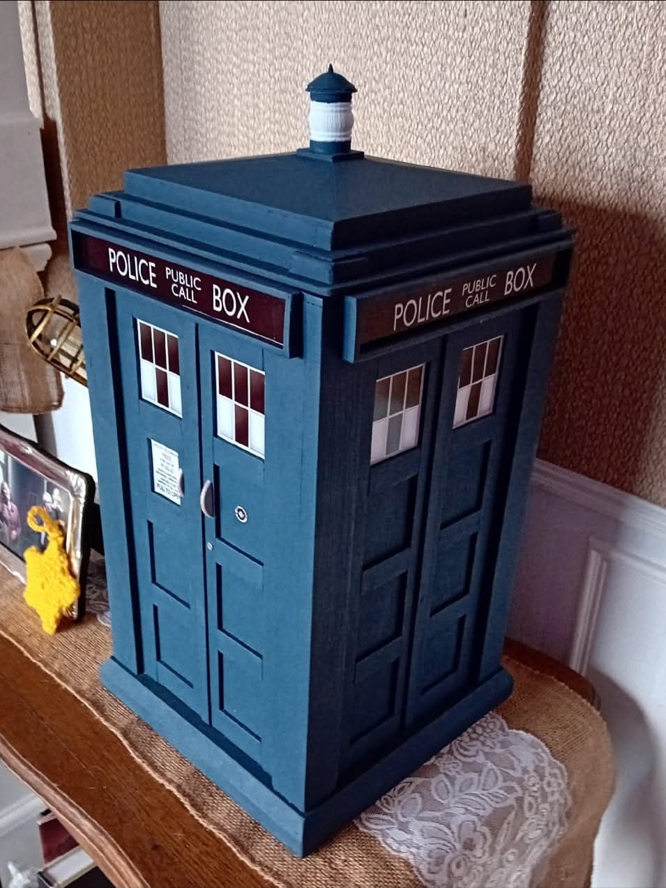 TARDIS Inspired Jewelry Cabinet