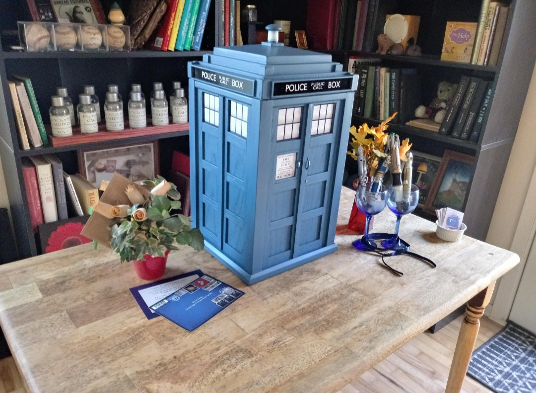 TARDIS Inspired Jewelry Cabinet