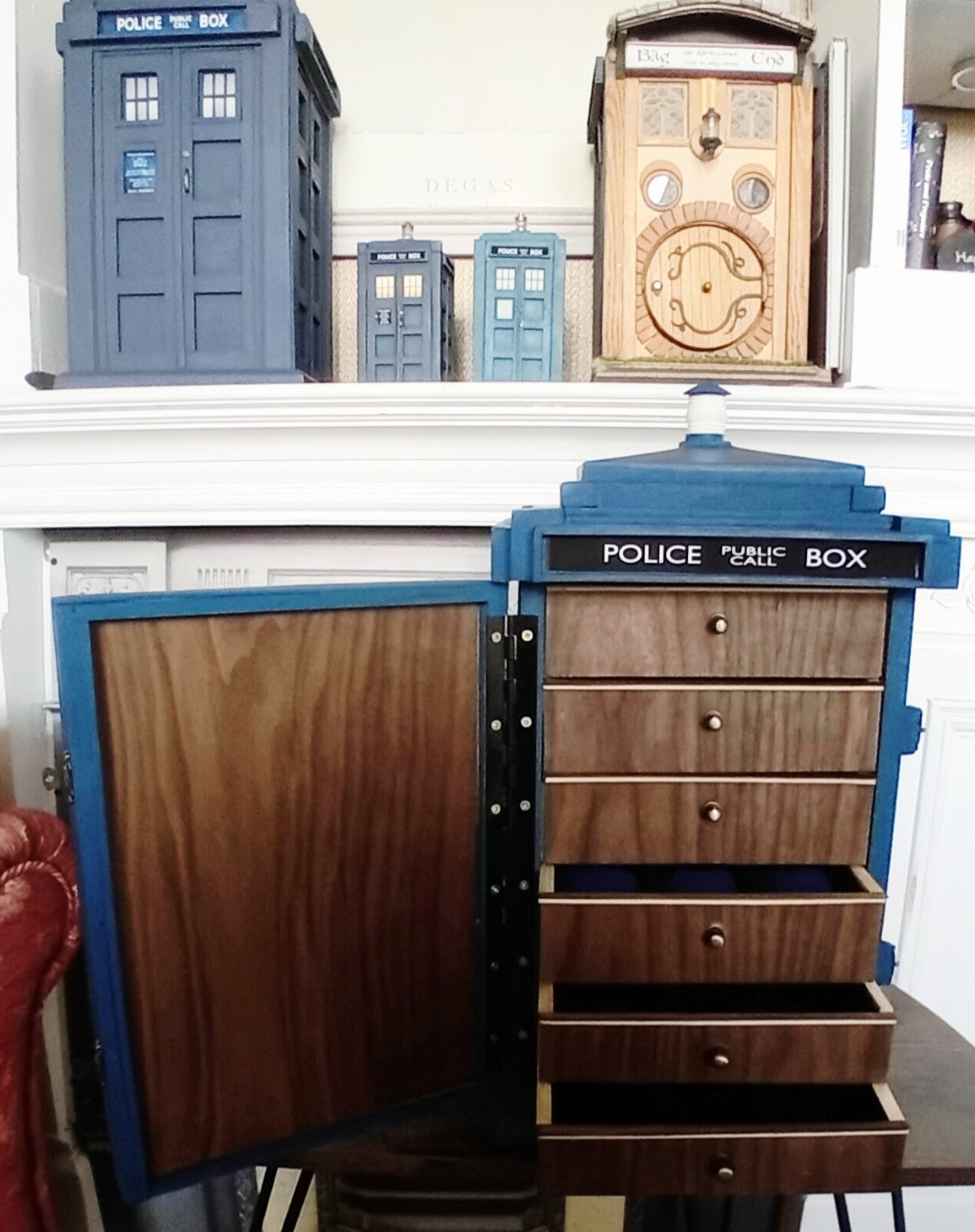 TARDIS Inspired Jewelry Cabinet