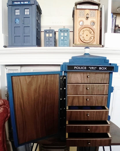 TARDIS Inspired Jewelry Cabinet