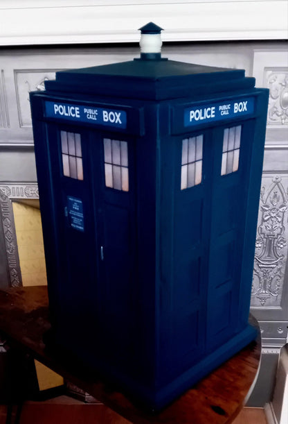 TARDIS Inspired Top Opening Cabinet