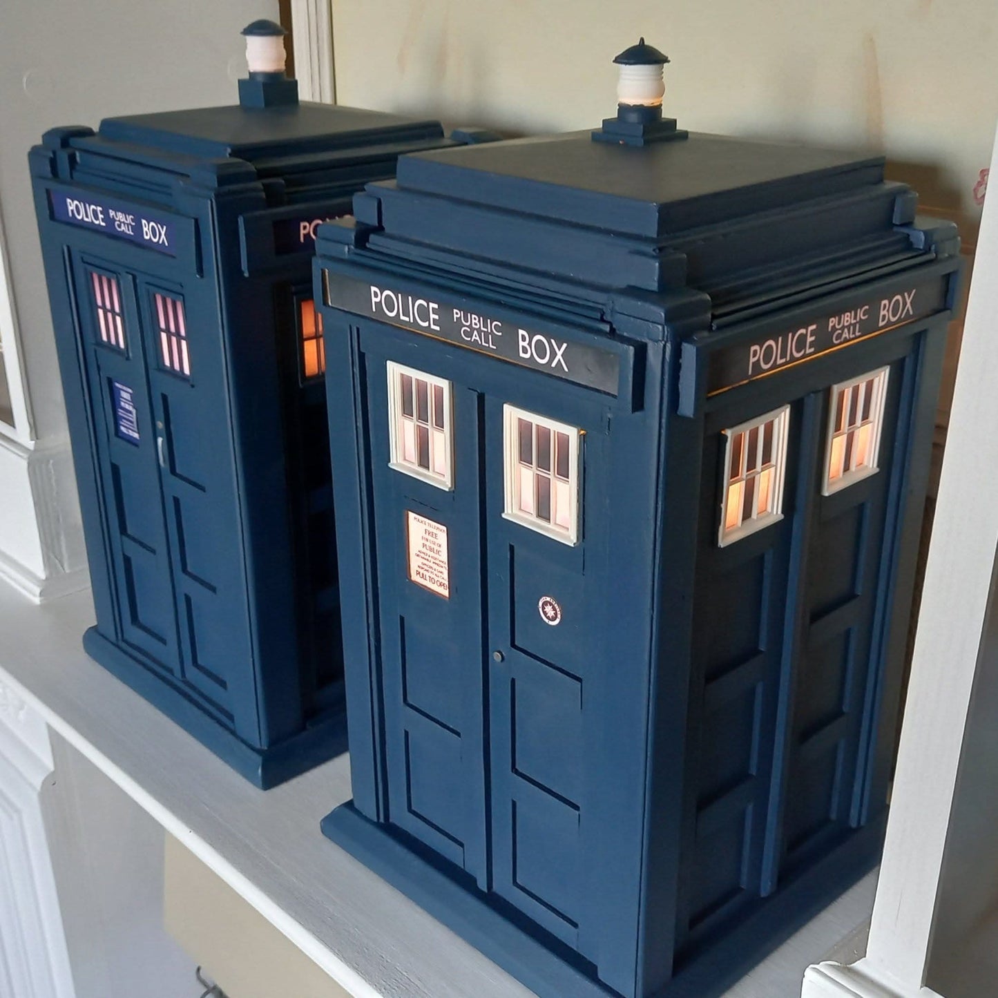 TARDIS Inspired Top Opening Cabinet