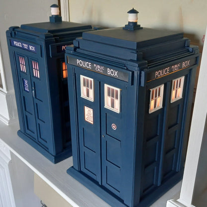 TARDIS Inspired Top Opening Cabinet